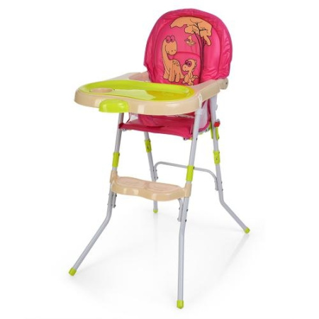 фото Детский стульчик для кормления 1010A с ремнем безопасности (розовый)