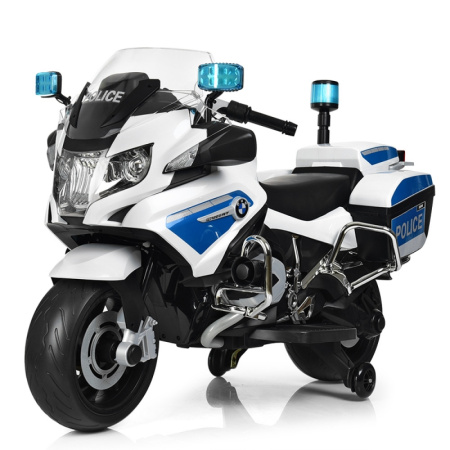 фото Детский полицейский мотоцикл BMW Z212-1 (белый) фото Детский полицейский мотоцикл BMW Z212-1 (белый)