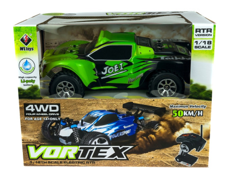 фото Автомодель шорт-корс 1:18 WL Toys A969 4WD 25км/час (зеленый)