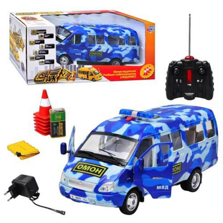 фото Газель на радиоуправлении JoyToy 9129-4 ОМОН-микроавтобус