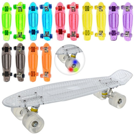 фото Скейт MS 0855-1 пенни алюминиевая подвеска свет