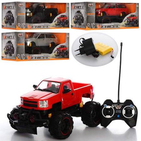 фото Джип с пультом и проектором 666-600A-601A открываются двери