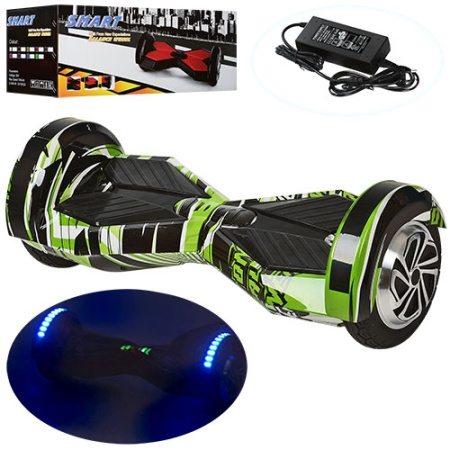 фото Смартвей W2-8T-5 колеса 8 дюймов свет (зелено-белый) фото Смартвей W2-8T-5 колеса 8 дюймов свет (зелено-белый)