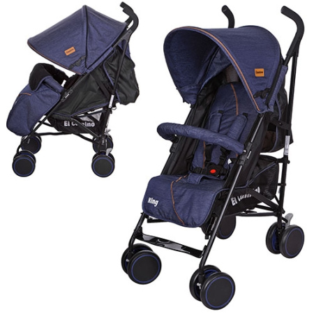 фото Коляска для детей KING M 3427-4 прогулочная трость (синий)