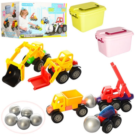 фото Детский конструктор J-11A транспорт магнитные детали