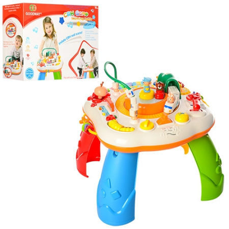 фото Центр игровой обучающий 8866 столик на ножках с поездом