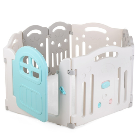 фото Игровой детский манеж M 4030-1 с игровой панелью (мята)
