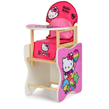 фото Стульчик-трансформер из дерева М K-112-49-1 Hello Kitty клеенка