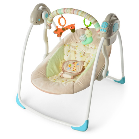 фото Детские электрокачели 32008 музыка и дуга с подвесками