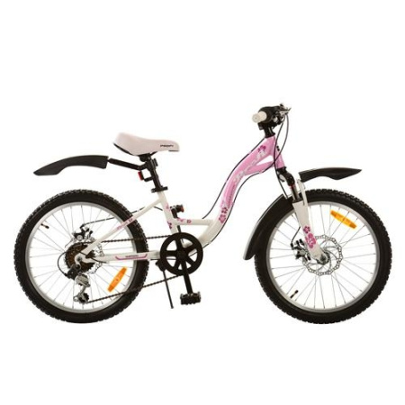 фото Стильный велосипед 20 дюймов Profi G20K419-3 спорт (бело-розовый)