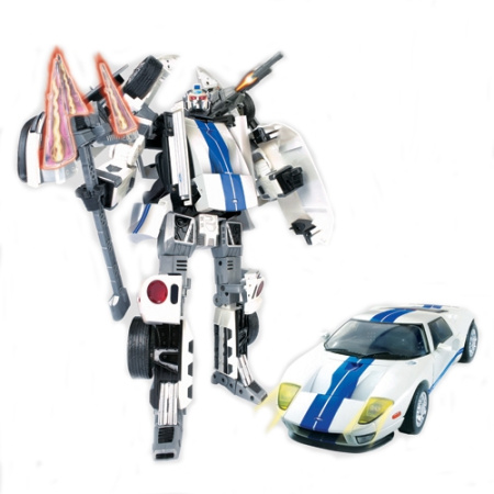 фото Робот-трансформер и автомобиль  FORD GT 51020 (свет, муз)