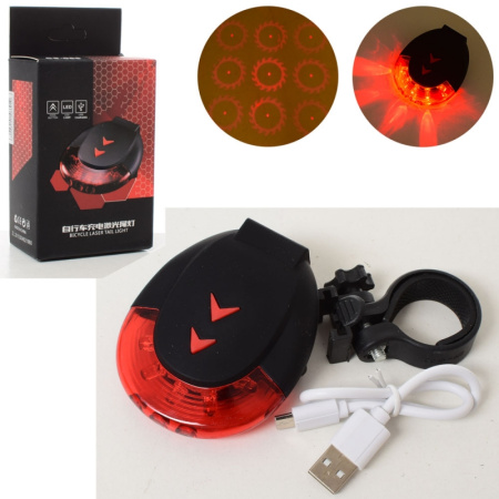 фото Светодиодный фонарь задний для велосипеда AS180042-2 на аккумуляторе (GIAR)