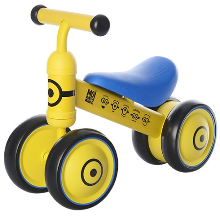 фото Беговел 1004DM Миньоны (желто-синий)