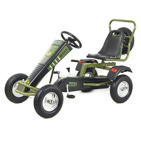 фото Педальный карт Bambi M 1694 надувные колеса и цепная передача (черно-зеленый) фото Педальный карт Bambi M 1694 надувные колеса и цепная передача (черно-зеленый)