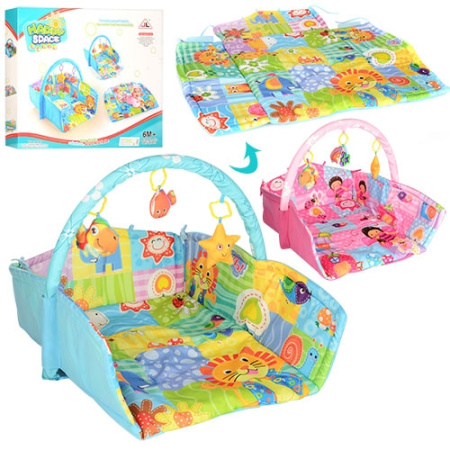 фото Развивающий коврик с бортиком JL619-1AВС