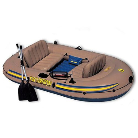 фото Надувная лодка 68319 Excursion Intex трёхместная с креслами (157 х 262)