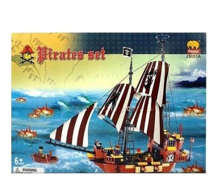 фото Сюжетно - ролевой конструктор JUBILUX J 5695 A "Пиратский корабль", LIVE UP (543 деталей)
