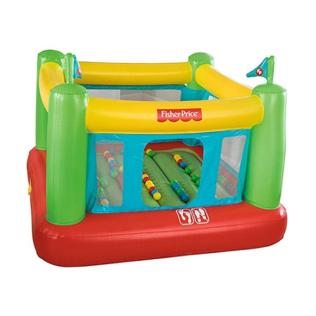 фото Надувной детский батут Bestway 93532 со встроенным насосом (175-173-135 см)