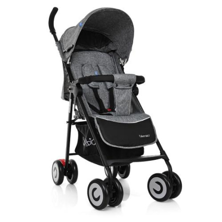 фото Коляска для детей BAMBI M 3458-2-11 прогулочная трость книжка глубокая крыша (серая)