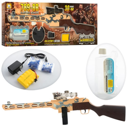 фото Детское оружие автомат 789-8B водяные пули и лазер (74 см)