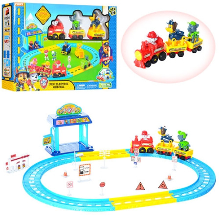 фото Железная дорога Щенячий Патруль G1990 локомотив с вагонами