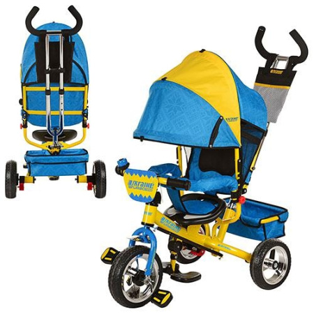 фото Детский трехколесный велосипед Ukraine Style M5363-01UKR (желто-голубой)