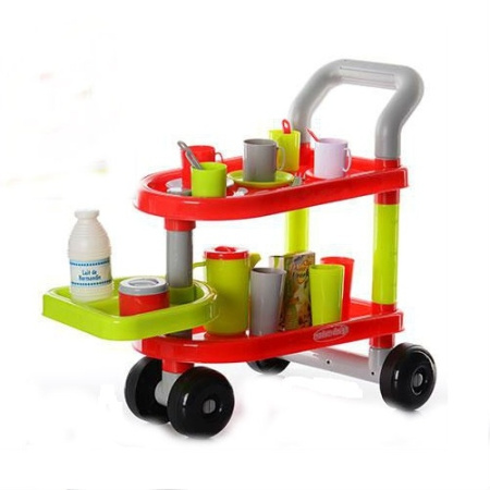 фото Детская тележка для посуды 14034A с аксессуарами