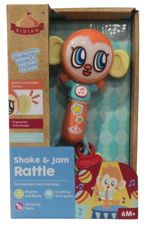 фото Погремушка музыкальная Kidian интерактивная обезьянка (с датчиком движения)