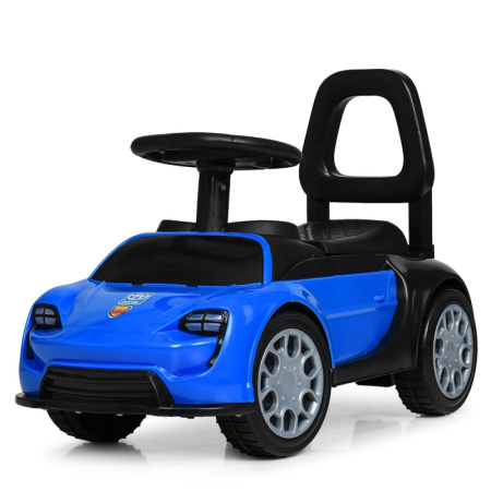 фото Детская каталка-толокар Porsche Sport 9788-4 с багажником под сиденьем (синяя)