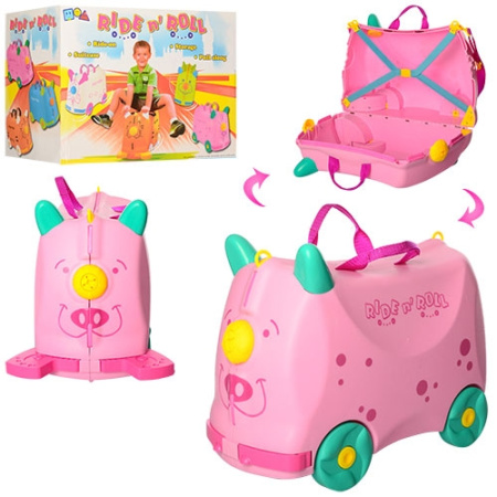 фото Детский чемодан-каталка MK 1938 на колесах пластик