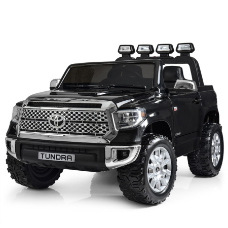 фото Детский джип Toyota Tundra JJ2266AEBLR-2 с кожаным сиденьем (черный) фото Детский джип Toyota Tundra JJ2266AEBLR-2 с кожаным сиденьем (черный)