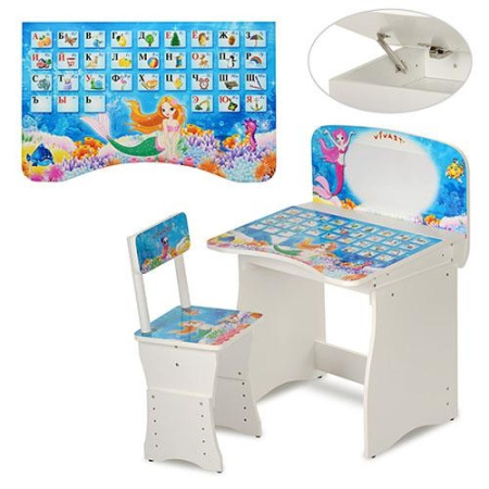 фото Детская парта Vivast МV-902-9 растишка (белая)