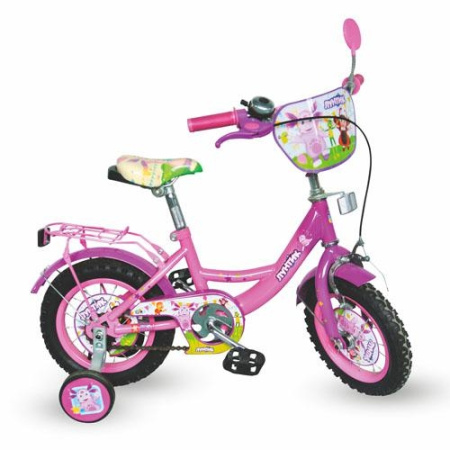 фото Детский двухколесный велосипед 14" LT 0051-02 Лунтик (розовый)