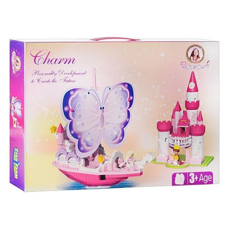 фото Конструктор для девочки 20501 замок принцессы и парусник