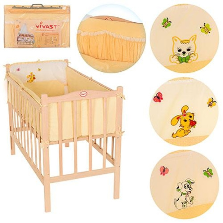 фото Защита для кроватки Vivast М V-612-70148-07 (4детали, желтая)