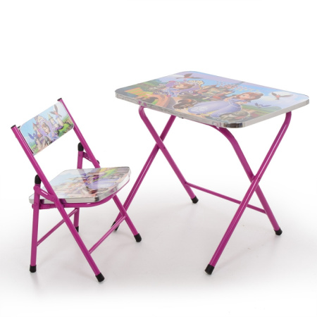 фото Детский складной столик Принцесса София A19-SF со стульчиком