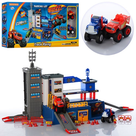 фото Детский двухэтажный гараж ZY-655 Blaze полиция