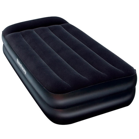 фото Надувная кровать Bestway 67401 велюр со встроенным насосом 220В (203-102-48см)