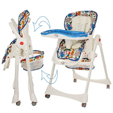 фото Стульчик трансформер для кормления M 1517-5 складной (белый)