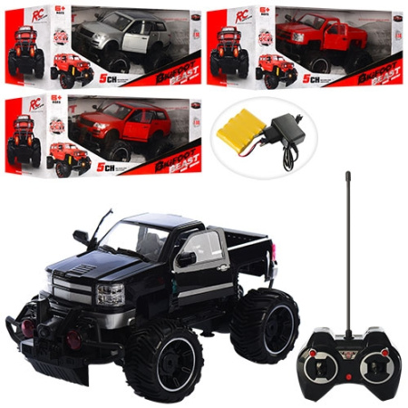 фото Джип-внедорожник с пультом управления 666-600-1A резиновые колеса амортизаторы (35 см)