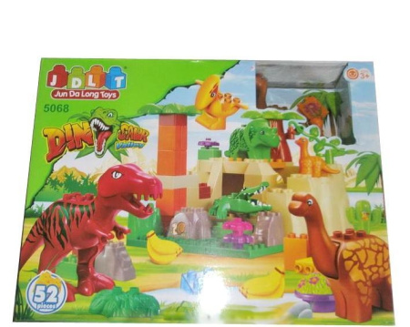 фото Игровой конструктор 5068 JDLT "Динозавры" (52 детали)