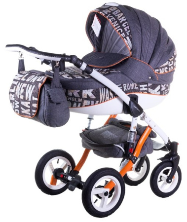 фото Коляска 2 в 1 Adamex Aspena World Collection city grey 620127