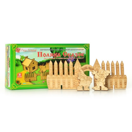 фото Деревянный конструктор 0251 «Поляна сказок» (38 деталей)