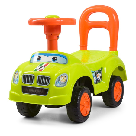фото Каталка-толокар для детей Q09-5 звук-пищалка (зеленая)