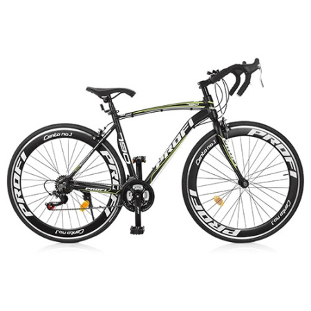 фото Спортивный велосипед 28 дюймов Profi EB48MOVE A700C-3 алюминиевая рама 19" (черно-зеленый)