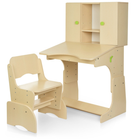 фото Парта со стульчиком и шкафчиками BAMBI W 903-10-1 (венге светлое)