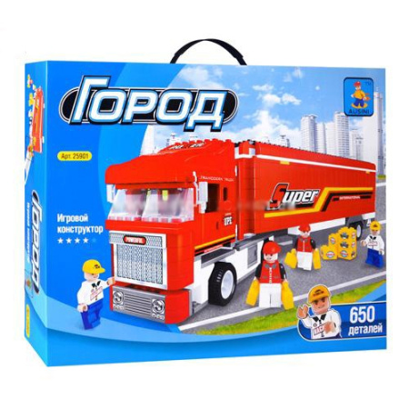 фото Детский игровой конструктор AUSINI 25901, ZHORYA "Трейлер" (650 деталей)