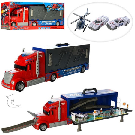 фото Игровой набор трейлер 660-5 с транспортом (54см)