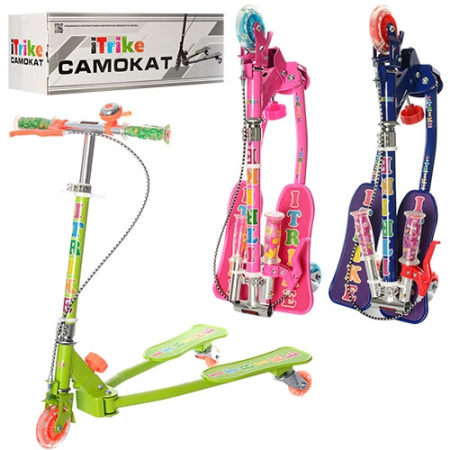 фото Детский самокат ножницы iTrike JR 3-017 дрифтующий