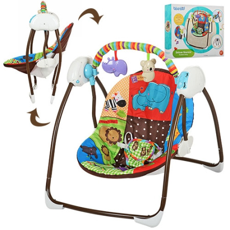 фото Качели для детей Bambi M 3244 регулируется спинка с таймером